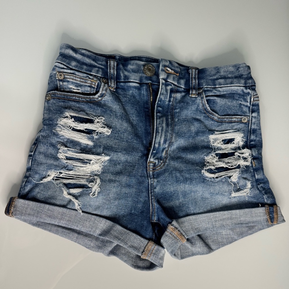American Eagle Distressed next level stretch shorts